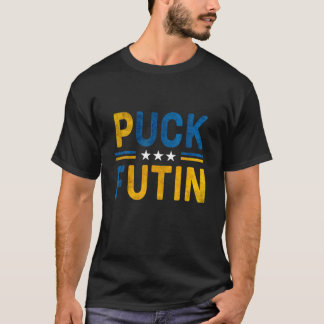Ik sta bij de Oekraïense vlag Amerikaanse vlag op  T-shirt