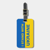 Ik sta bij de Oekraïense vlag Bagagelabel (Voorkant verticaal)