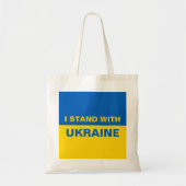 Ik sta bij de Oekraïense vlag Tote Bag (Voorkant)