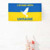 Ik sta bij de Oekraïense vlaggendove voor vrede in Spandoek (Insitu)