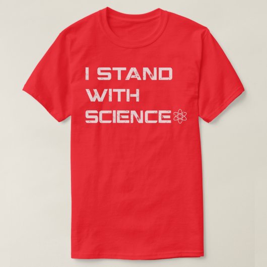 Ik sta bij de wetenschap t-shirt (Design voorkant)