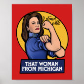 Ik sta bij die vrouw uit Michigan Poster (Voorkant)
