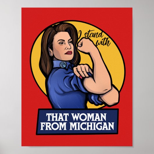 Ik sta bij die vrouw uit Michigan Poster (Voorkant)