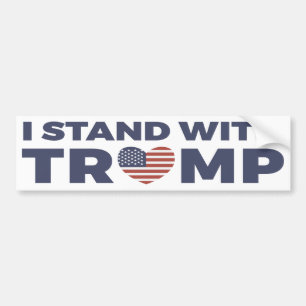 Ik sta bij Donald Trump Bumpersticker