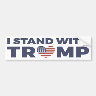 Ik sta bij Donald Trump Bumpersticker