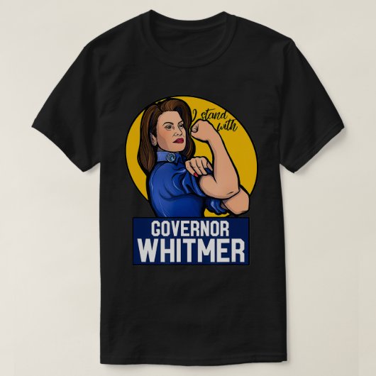 Ik sta bij gouverneur Whitmer die vrouw uit Mich T-shirt (Design voorkant)