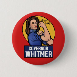 Ik sta bij gouverneur Whitmer Ronde Button 5,7 Cm