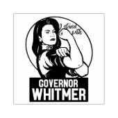 Ik sta bij gouverneur Whitmer Rubberstempel (Afrduk)