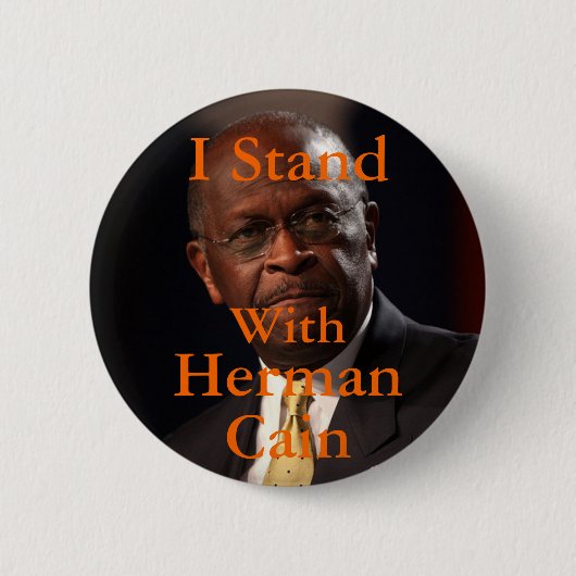 Ik sta bij Herman Cain Button (Voorkant)