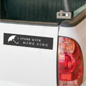 Ik sta bij Hong Kong Bumpersticker (Op Truck)