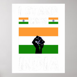 Ik sta bij india poster