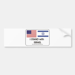 Ik sta bij Irael Bumpersticker