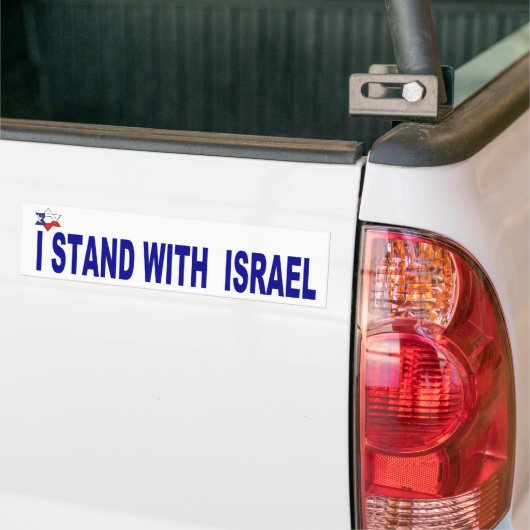 Ik sta bij Israel BUMPER Bumpersticker (Op Truck)