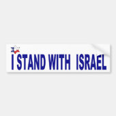 Ik sta bij Israel BUMPER Bumpersticker (Voorkant)