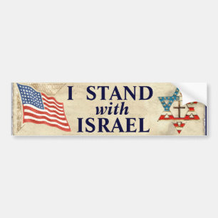 Ik sta bij Israël Bumpersticker