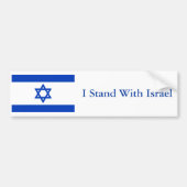 Ik sta bij Israël Bumpersticker (Voorkant)