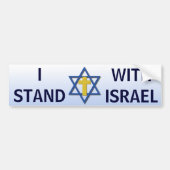 Ik sta bij Israël Bumpersticker (Voorkant)