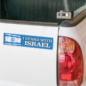 Ik sta bij Israël Bumpersticker (Op Truck)