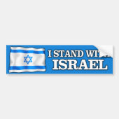 Ik sta bij Israël Bumpersticker (Voorkant)