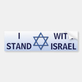 Ik sta bij Israël Bumpersticker (Voorkant)