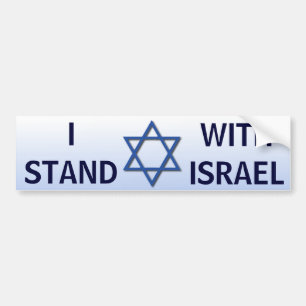 Ik sta bij Israël Bumpersticker