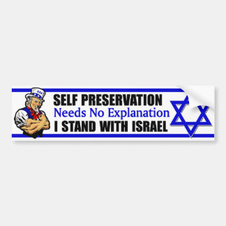 Ik sta bij Israël! Bumpersticker