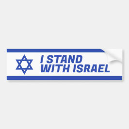 Ik sta bij Israël Bumpersticker
