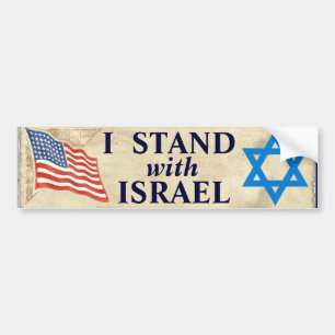 Ik sta bij Israël Bumpersticker