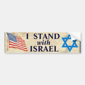 Ik sta bij Israël Bumpersticker