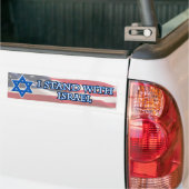 Ik sta bij Israël Bumpersticker (Op Truck)