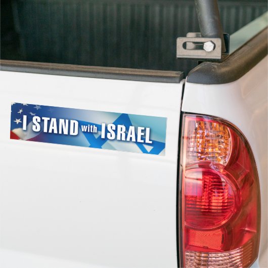 Ik sta bij Israël Bumpersticker (Op Truck)