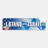 Ik sta bij Israël Bumpersticker (Voorkant)