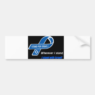 Ik sta bij Israël-bumpersticker Bumpersticker