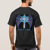 Ik sta bij Israël (Donker) T-shirt (Achterkant)