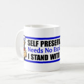 Ik sta bij Israël! Koffiemok (Voorkant links)