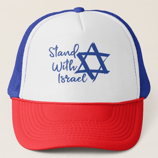 Ik sta bij Israël Love Trucker Pet (Voorkant)