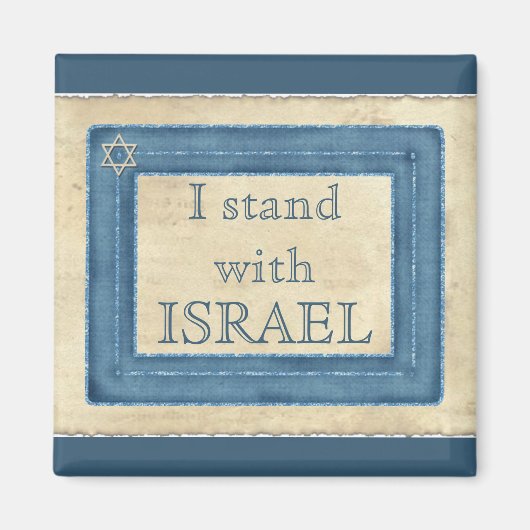 Ik sta bij Israël Magneet (Voorkant)