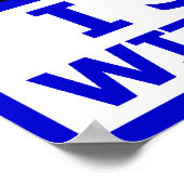 Ik sta bij Israël! Poster (Hoek)