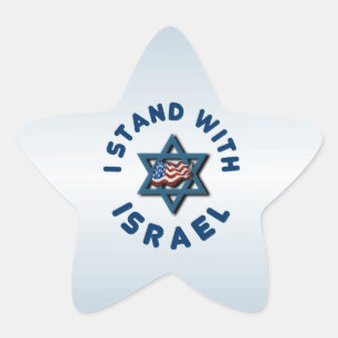 Ik sta bij Israël Ster Sticker