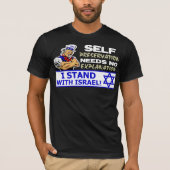 Ik sta bij Israël! T-shirt (Voorkant)