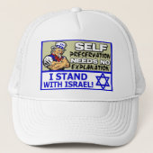 Ik sta bij Israël! Trucker Pet (Voorkant)