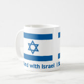 Ik sta bij Israëlische geschenken en T - shirts Koffiemok (Voorkant links)