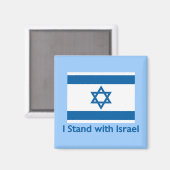 Ik sta bij Israëlische geschenken en T - shirts Magneet (Voorkant / Achterkant)