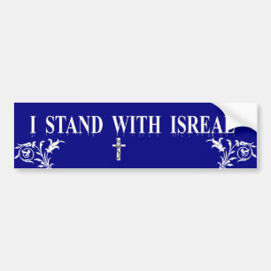 Ik sta bij Isreal 2 Bumpersticker