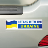 Ik sta bij Oekraïne Bumpersticker (Op auto)