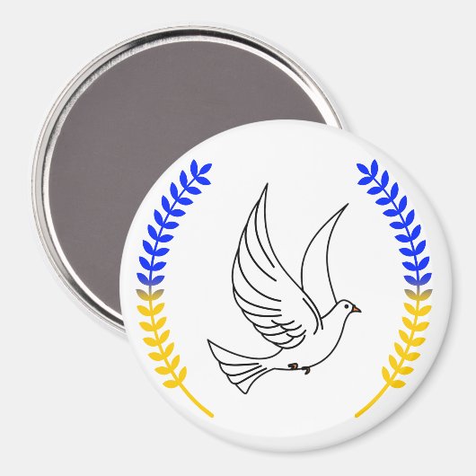 Ik sta bij Oekraïne!!!!!!!! Magnet (Voorkant / Achterkant)