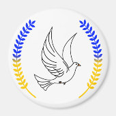 Ik sta bij Oekraïne!!!!!!!! Magnet (Voorkant)