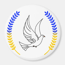 Ik sta bij Oekraïne!!!!!!!! Magnet