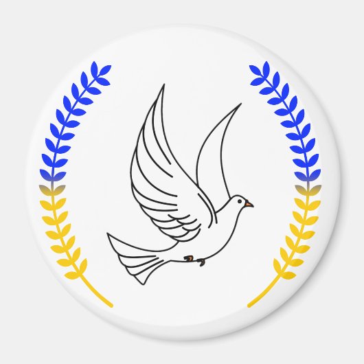 Ik sta bij Oekraïne!!!!!!!! Magnet (Voorkant)