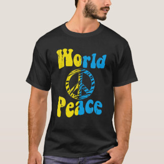 Ik sta bij Oekraïne voor de wereldvrede Oekraïne T-shirt